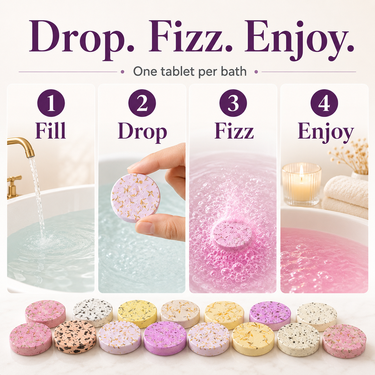 MCOIKY® Aroma Bath Fizz Tablets